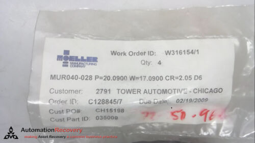 Moeller Precision Tool Mur040-028 ,press Fit Button,, Se Ccf