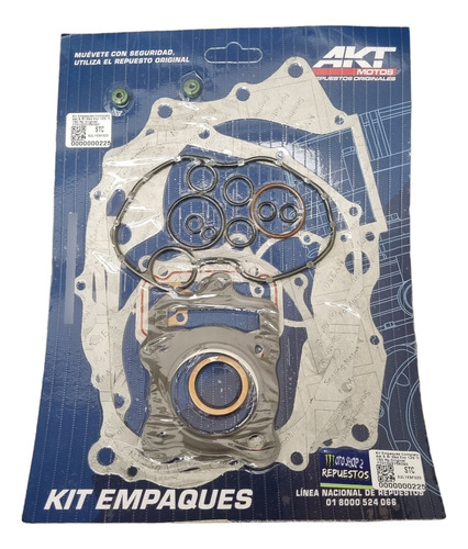 Kit Empaques Completo Ak125s 125evo 150 Tt 125 Original