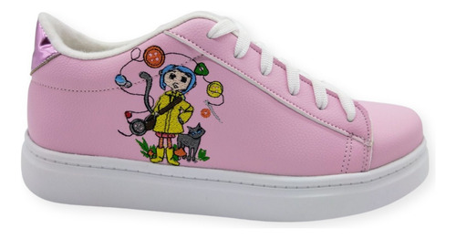 Tenis Casual Coraline Bordado Chicos Y Grandes Unisex