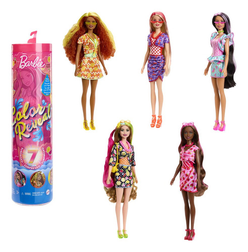 Muñeca Color Reveal Frutas Barbie