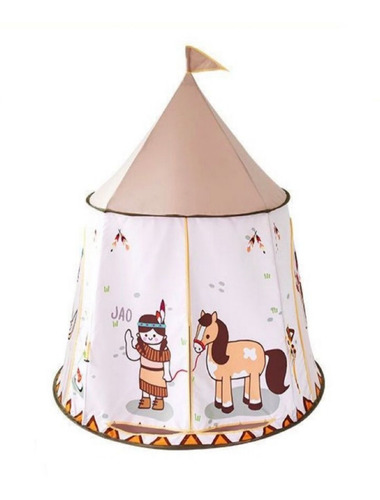 Carpa Plegable Infantil Interior/exterior Cafe *tipi/indio*