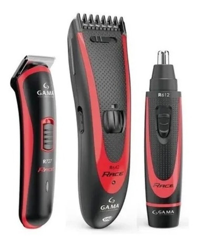 Kit Corta Pelo+nose Trimmer+ Corta Barba Gama Race R649 Cord