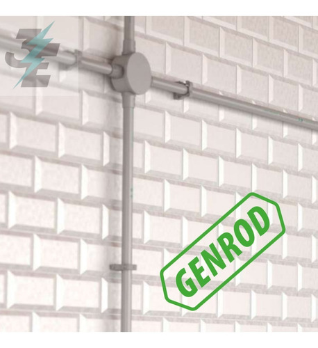 Grampa Fijación 50mm Pvc Genrod Caño Rígido Pack X 5 U