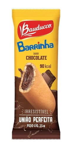 Barrinha Maxi Chocolate Bauducco 60 Unidades