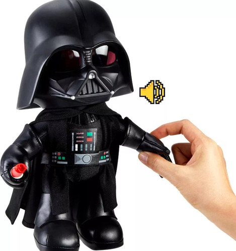 Star Wars Darth Vader Con Distorsionador De Voz Y Espada Luz