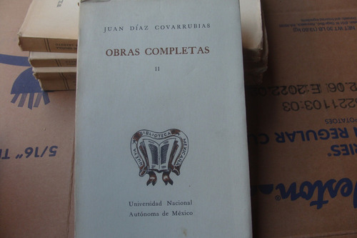 Juan Diaz Covarrubias , Obras Completas 2 , Año 1959