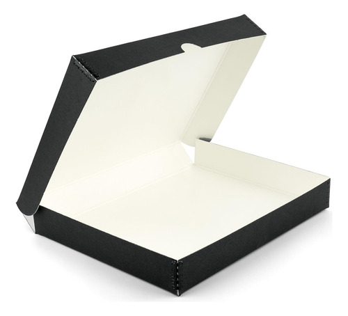 Caja De Archivo Metálica, 42 X 52 X 4 Cm, Negra Para Fotos