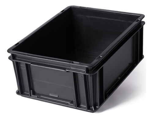 Contenedor Plástico Cajón Apilable Athena 4317a 40x30x17 Cm Color Negro