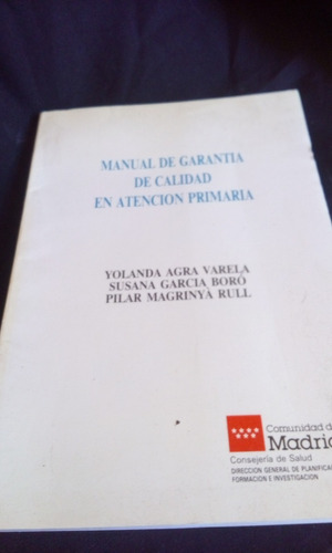 Manual De Calidad En Atencion Primaria  Varela Boro