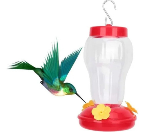 Bebedero Para Colibrís Rojo