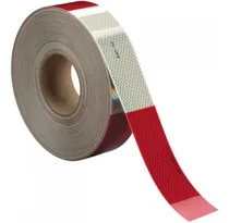 Comprar Cinta Reflectiva Rojo-blanco Autoadhesiva Rollo 30 Metros