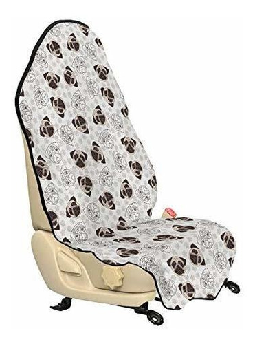 Protector Universal Asiento De Carro Perritos Paw Prints