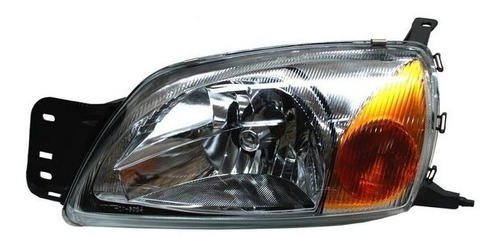 Par De Faros Ford Courier 2010-2011-2012 C/base Esq Ambar