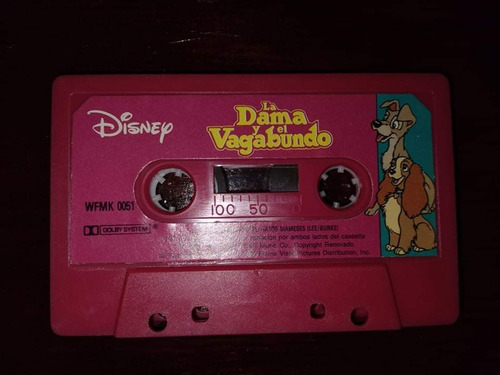 Cassete Audiolibro Disney La Dama Y El Vagabundo 90's