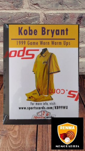 Kobe Bryant 1989-99 Jersey Pre-partido Mystery Box.