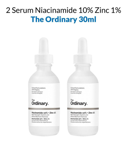 2 Serum Niacinamide 10% Zinc 1%   The Ordinary 30ml