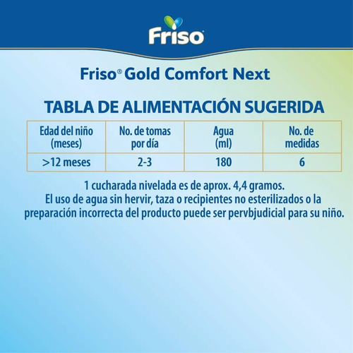 Friso Gold Comfort Next (1 A 3 Años) Lata C/ 400gr