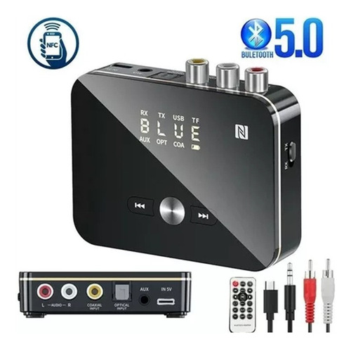Transmisor Receptor Adaptador Bluetooth Convertidor Optico