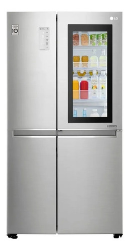 Refrigerador inverter auto defrost LG LS65MXN inox con freezer 626L 220V