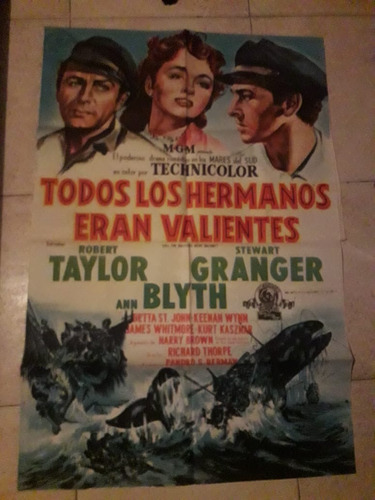 Afiche Todos Los Hermanos Eran Valientes Robert Tay 1953 C29