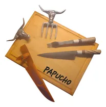Comprar Utensilios Parrilla  Asado Tabla 40x30 Cuchilla  Garra Oso