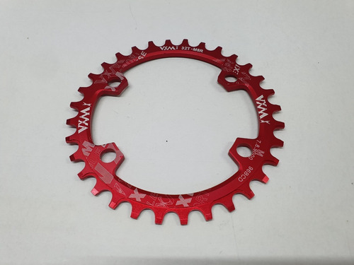 Mono Plato Monoplato Chainring Aluminio 32t 96bcd Bcd Rojo