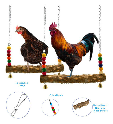 Juguetes De Pollo Para Accesorios De Gallinero, 6 Piezas, Co