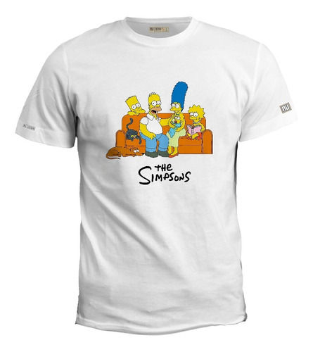 Camiseta Estampada Los Simpson Familia Sofa Bart Homero Irk