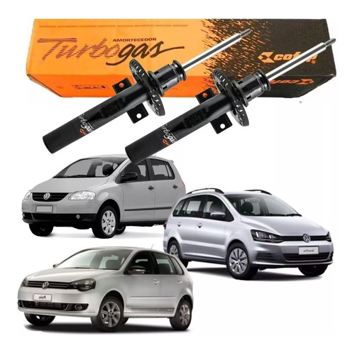 Kit X2 Amortiguadores Delanteros Vw Fox Suran 2003/2014