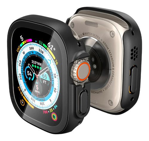 Case Anti Risco Spigen Watch Ultra 49mm Thin Fit 360 Glas 9h