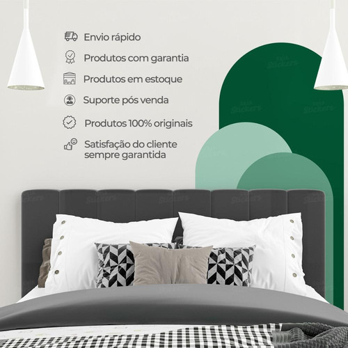 Adesivo Decorativo Ambiente Interno Parede Quarto Tons Verde