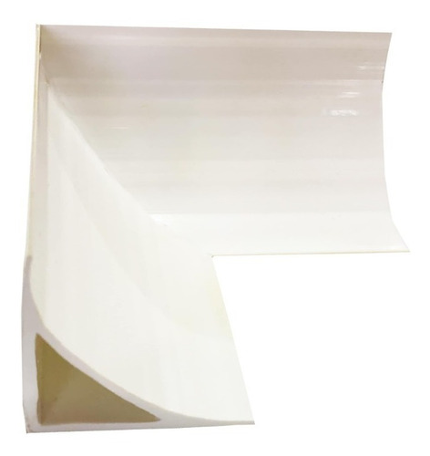 Esquinero Doble Tipo L Zoclo Curva Sanitaria Plástico Pvc