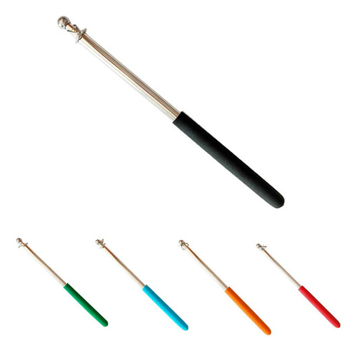 Poste Telescópico Portátil De Mano Del 1m Extensible Negro