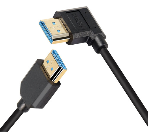 Pngknyocn 8k Hdmi 2.1 Cable Corto, Ángulo De 90 Grados Hacia