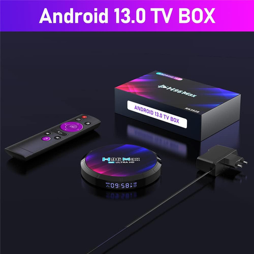 Box De Tv Android 130, H96 Max Ddr4 4 Gb Ram 64 Gb Rom 64 Bi