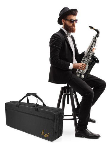 Saxofón Saxofón Alto Profesional Bend Eb E-flat Color Negro