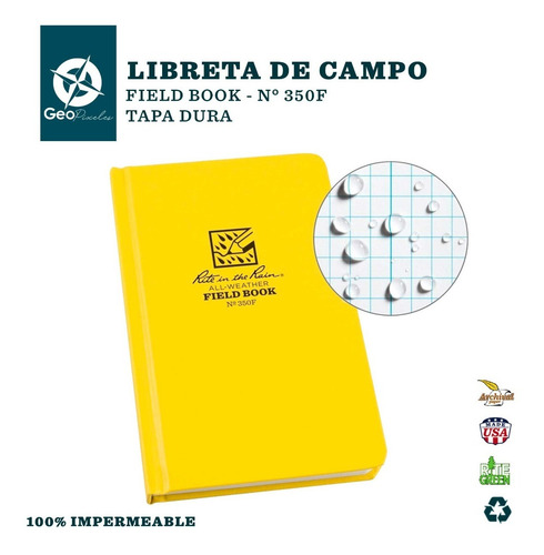 Libreta De Campo - Rite In The Rain 350f - Impermeable
