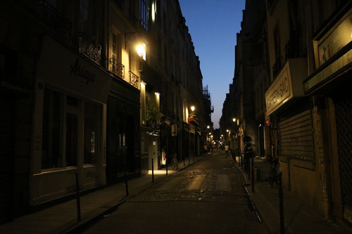 Imagen 1 de 5 de Cuadro 55-small-streets-paris-2 32x20 C/marco De Madera