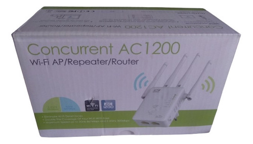 Router 3 En 1 Doble Banda Extiende Wi-fi Ac1200 + 4 Antenas