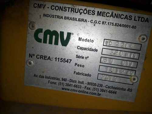 Imagem 3 de 4 de Vassoura Cmv Vc 2200 Ano 2013