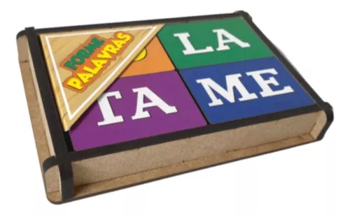 Jogo de Alfabetização Formar Palavras Com Letras do Alfabeto - Bambinno -  Brinquedos Educativos e Materiais Pedagógicos