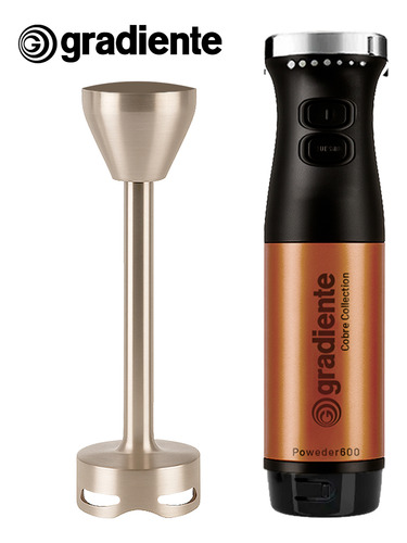 Mixer Gradiente Powder 600 Cobre Collection 600w Com Copo