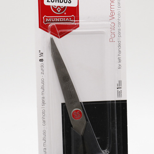 Tijeras Para Zurdos Mundial A661 22 Cm X 1 U. Unico