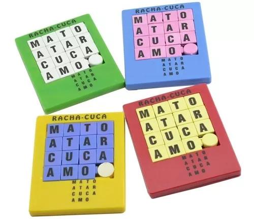 Kit 6 Racha Cuca Brinquedo Prenda Lembrancinha Puzzle Numero - R$ 44,97