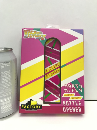 Destapador Volver Al Futuro Hover Board Patineta Rosa Marty Mcfly Factory Entertainment Con Iman