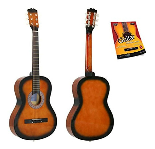 Guitarra Acustica Star 38 Pulgadas Con Guia Para Principia