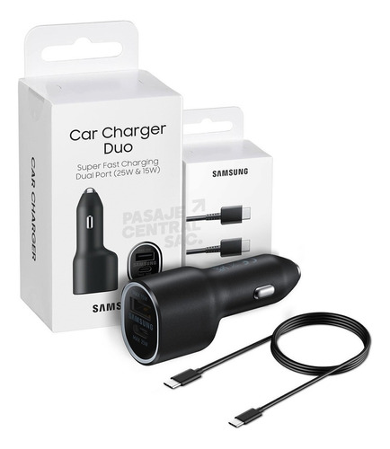 Samsung Cargador Auto Duo 25w 15w Para Galaxy S23 Fe (2023)