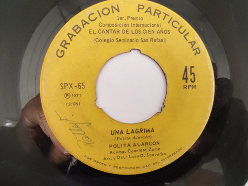 Vinilo Single De Nelson Lagos El Canto De Mi ( D-135