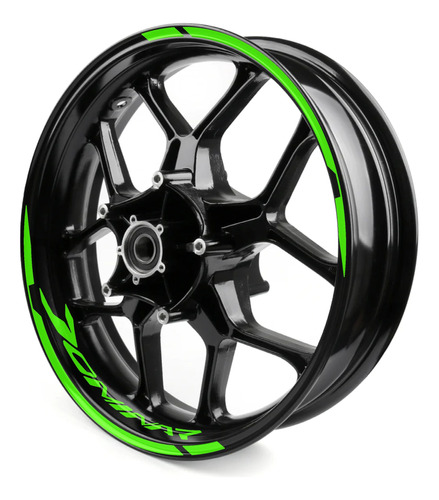 Calcos Verde Fluor Llantas Bajaj Dominar 400 Ug Tourer 250