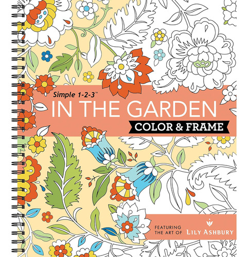 Libro: Color & Frame En Jardín (libro Colorear